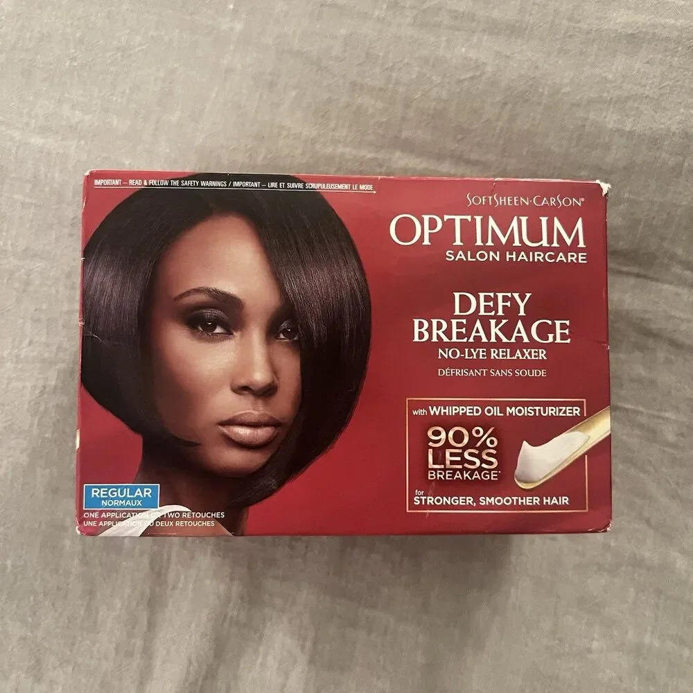 SoftSheen Carson Optimum Salon Defy Breakage No-Lye Relaxer Regular Hair Kit